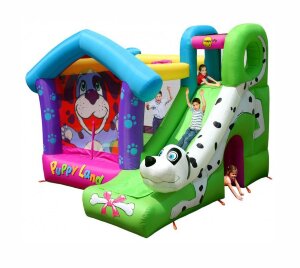 Батут с горкой Далматинец 9109 Happy Hop