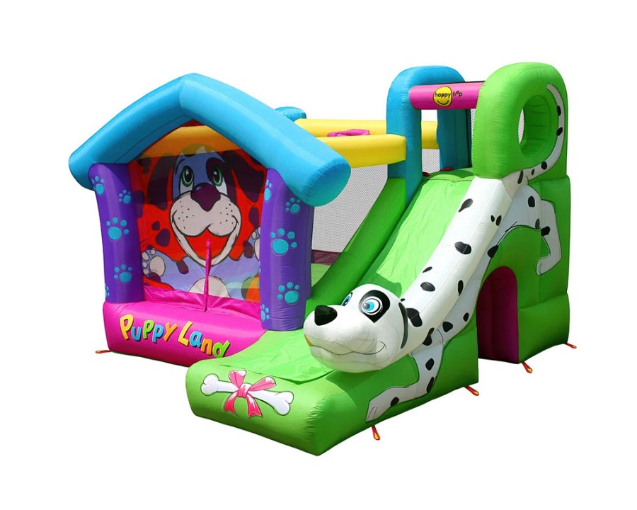 Батут с горкой Далматинец 9109 Happy Hop