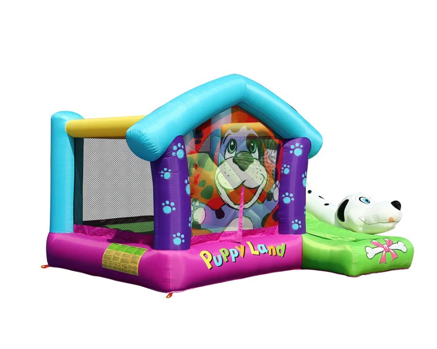 Батут с горкой Далматинец 9109 Happy Hop