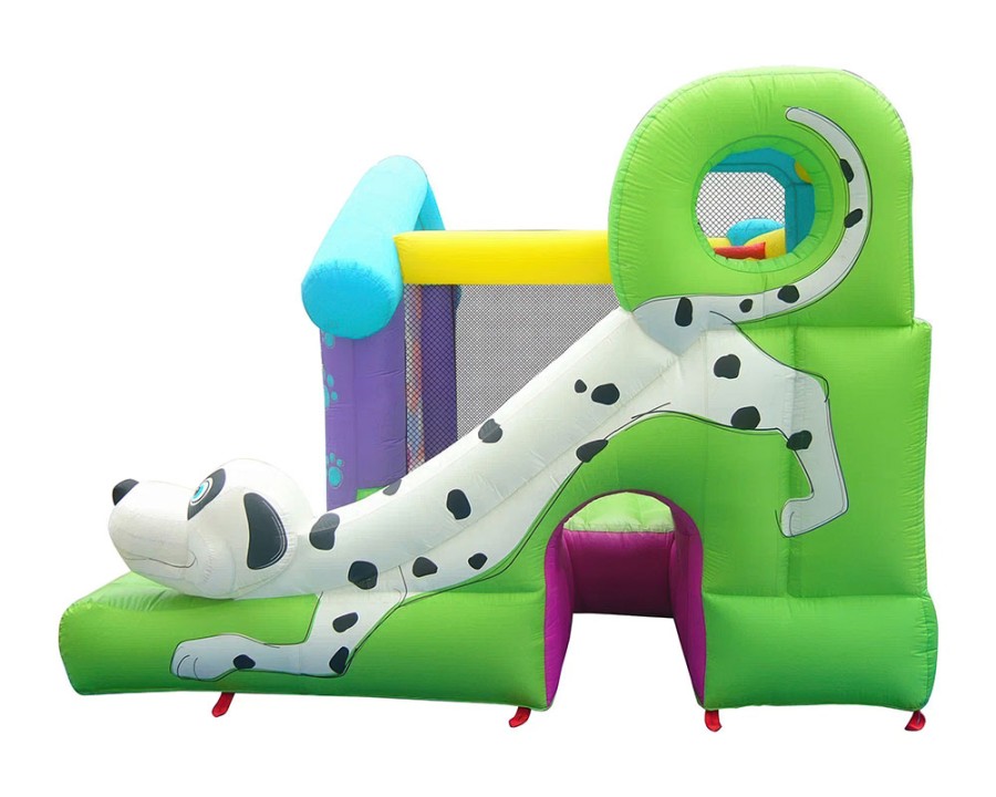 Батут с горкой Далматинец 9109 Happy Hop