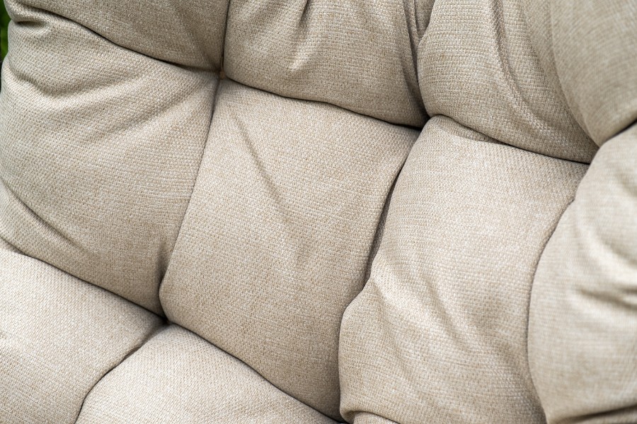 Подвесное кресло-кокон из искусственного ротанга Венеция, серое 4sis