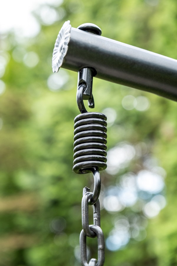 Подвесное кресло-кокон из искусственного ротанга Венеция, серое 4sis