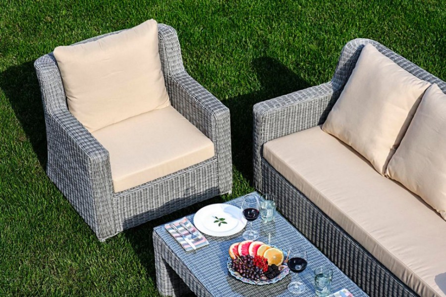 Плетеный кофейный стол Sunstone Joygarden