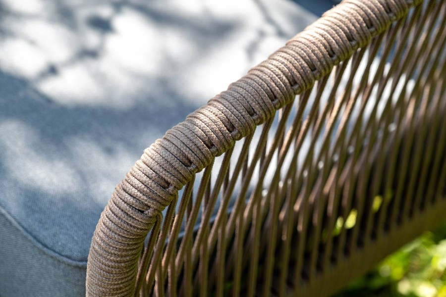 Лаунж-зона 4-местная из роупа Канны коричневая 4sis