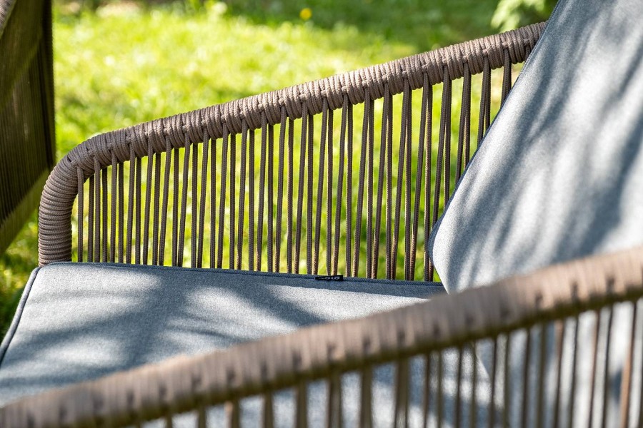 Лаунж-зона 4-местная из роупа Канны коричневая 4sis