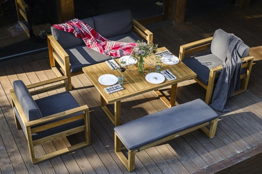 Диванный комплект с обеденным столом Booka Joygarden