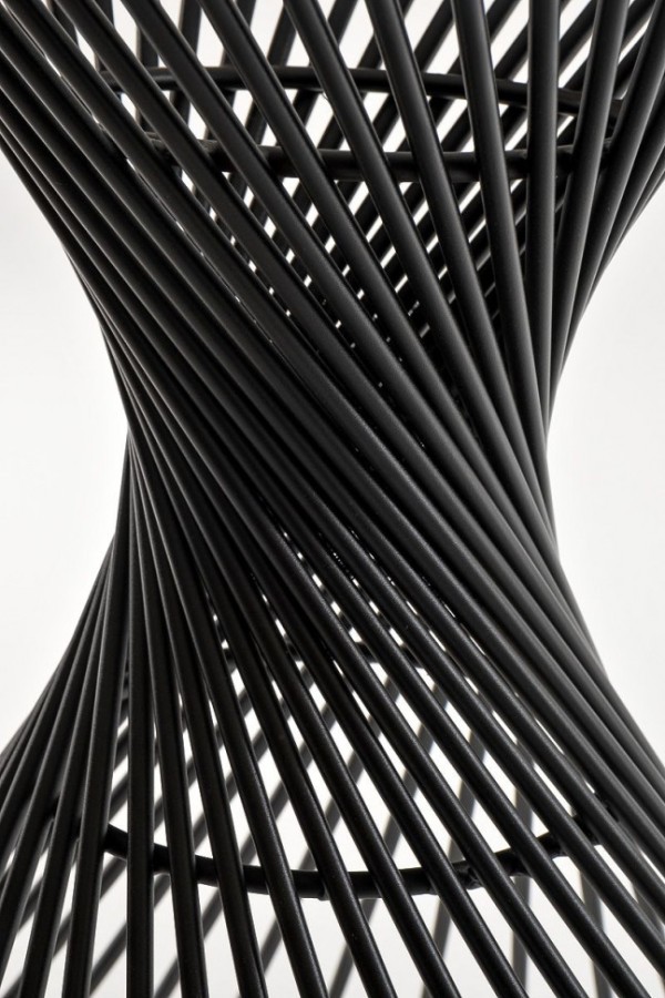 Обеденный стол Луна из керамики, белый глянцевый 4sis