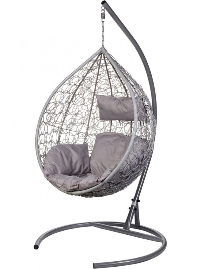Подвесное кресло Tropica TwoTone серый Garden