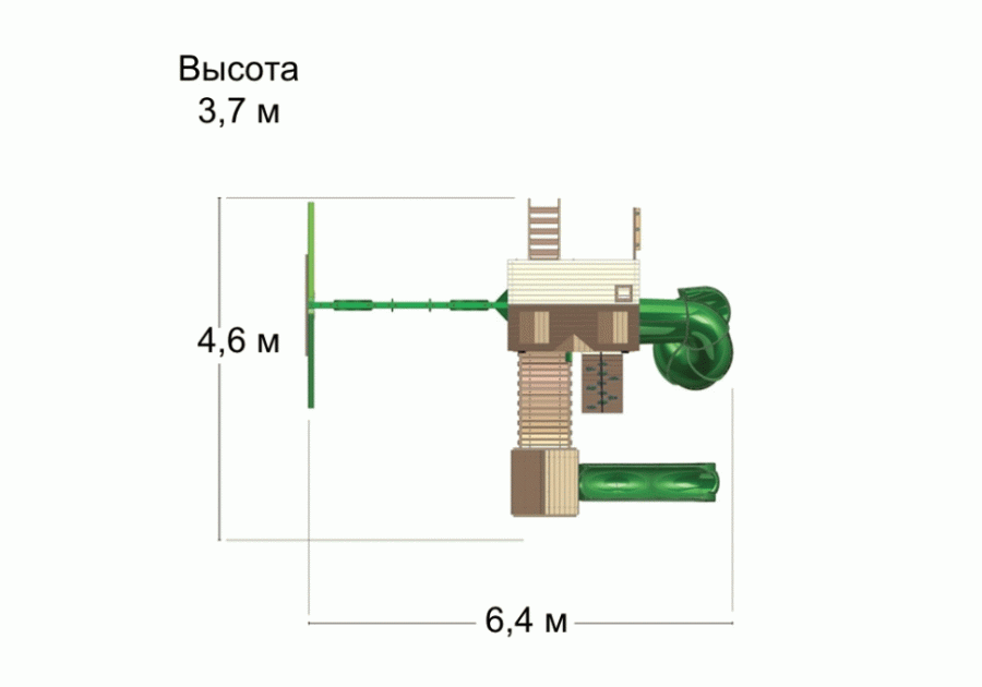 Игровой комплекс Альпинист Ривьера Клабхауз Playnation