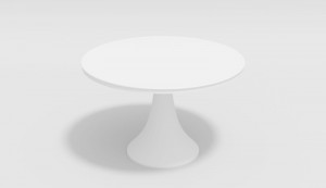 Стол Voglie round белый Gardenini Стол Voglie round белый Gardenini