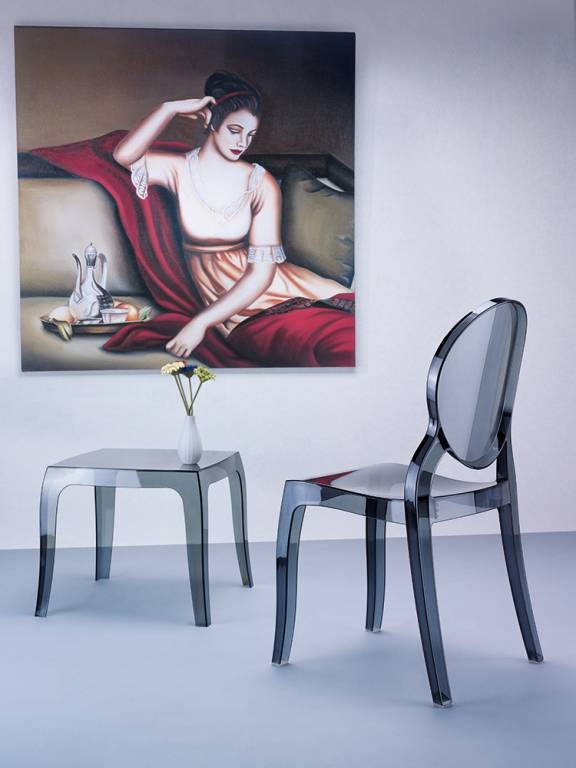 Стул прозрачный Elizabeth черный Garden