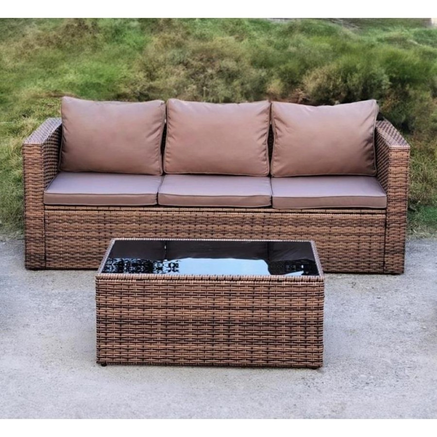 Комплект плетеной мебели AFM-302AL Brown Афина