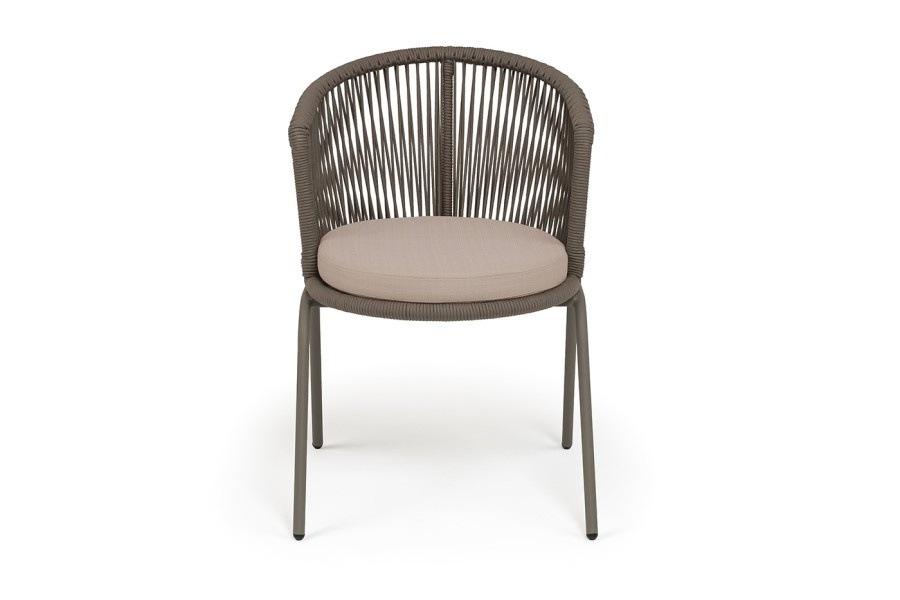 Стул плетеный из роупа Люксембург, коричневый 4sis