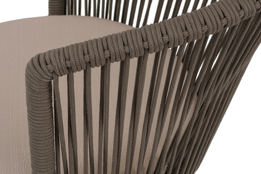 Стул плетеный из роупа Люксембург, коричневый 4sis