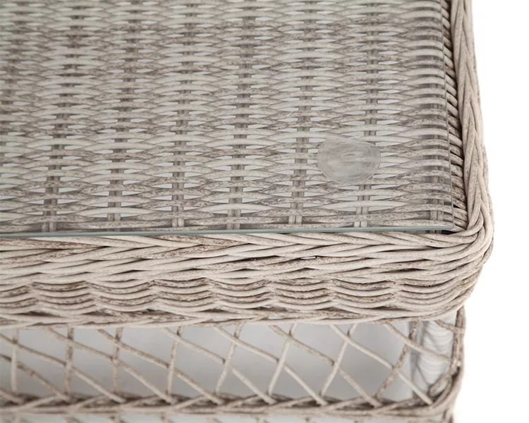 Стол журнальный из искусственного ротанга Гранд Латте бежевый 4sis