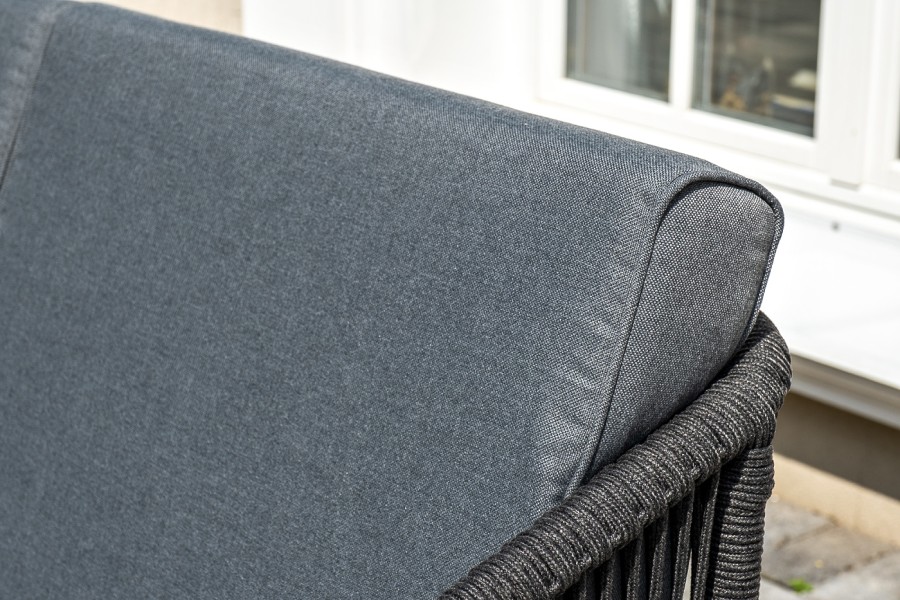 Лаунж-зона 4-местная из роупа Канны, темно-серая 4sis