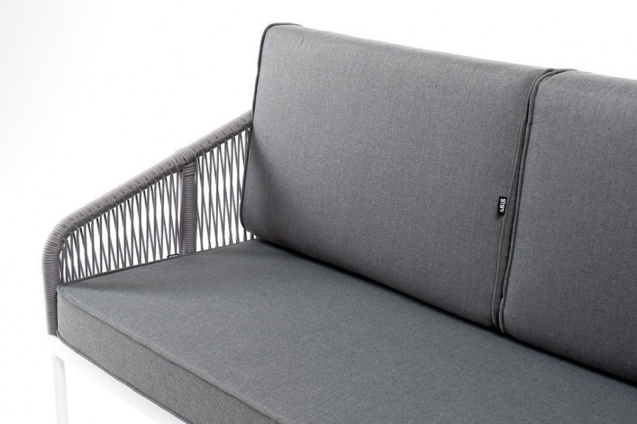 Лаунж-зона 4-местная из роупа Канны, светло-серая 4sis