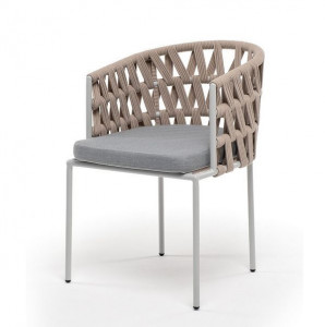 Плетеный стул из роупа Диего бежевый 4sis