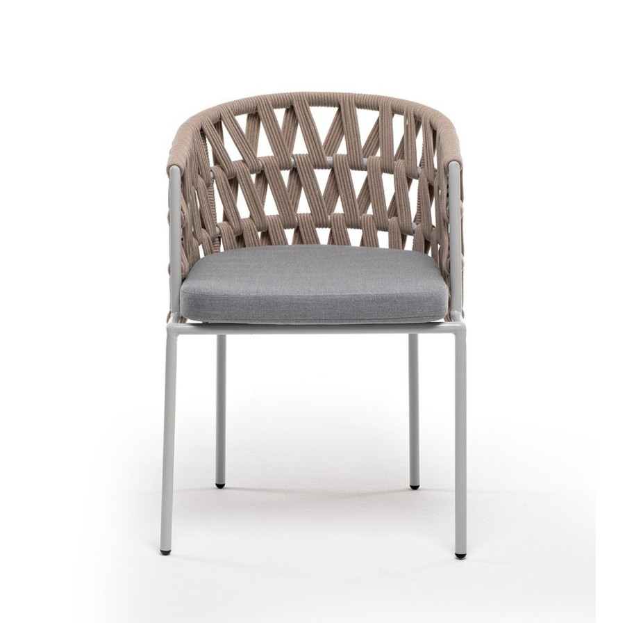 Плетеный стул из роупа Диего бежевый 4sis