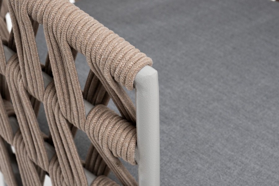 Плетеный стул из роупа Диего бежевый 4sis