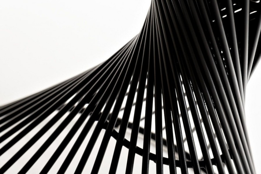 Обеденный стол Луна из керамики, черный матовый 4sis