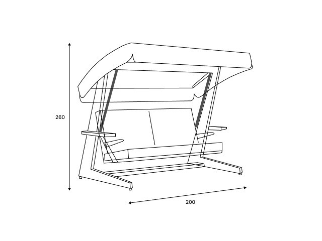 Премиальные 4-местные качели Luna Deluxe Royal Family