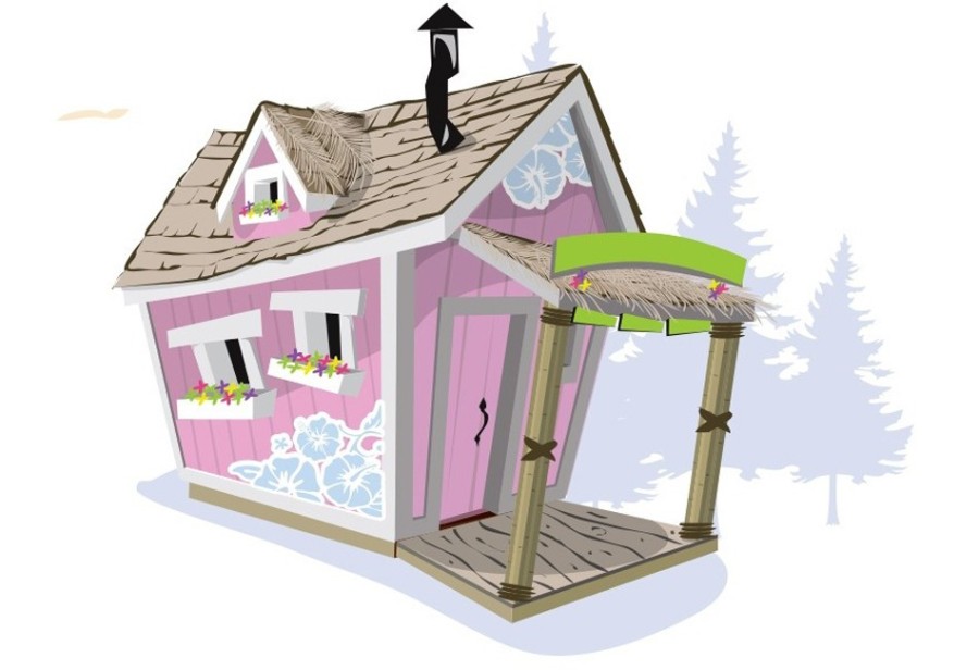 Домик для девочки KidsCrookedHouse