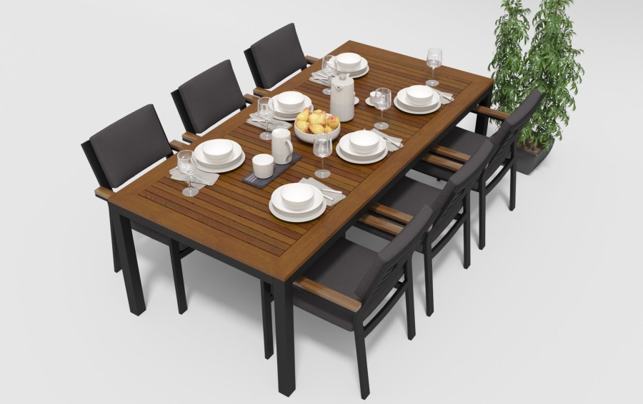 Обеденная группа Bella 200 антрацит Gardenini