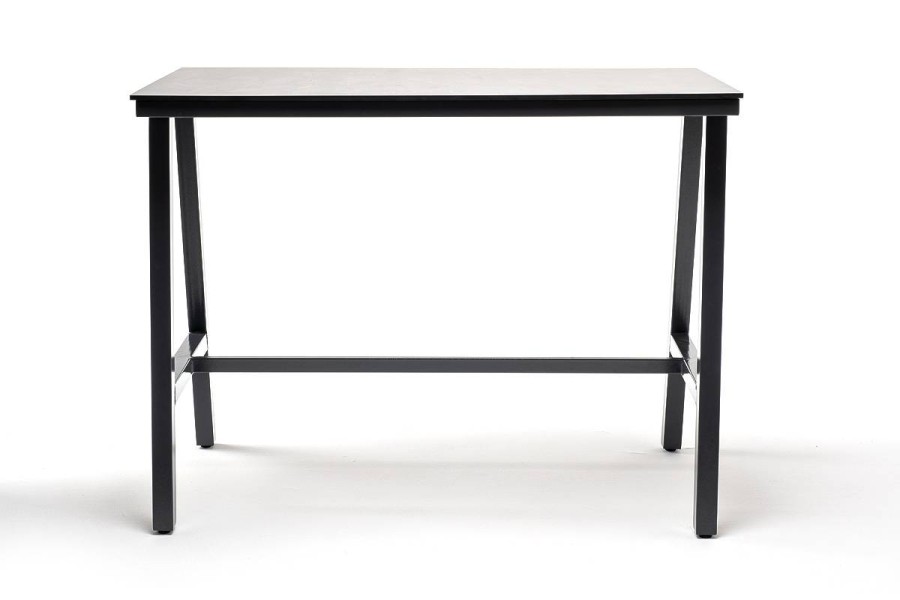 Барный стол Рио из HPL 140х70см, серый гранит 4sis