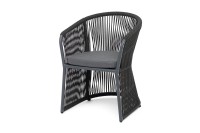 Cтул плетеный из роупа Романо, темно-серый 4sis