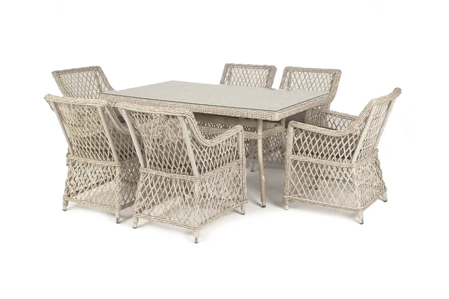 Обеденная группа Латте 160 L Beige 4sis