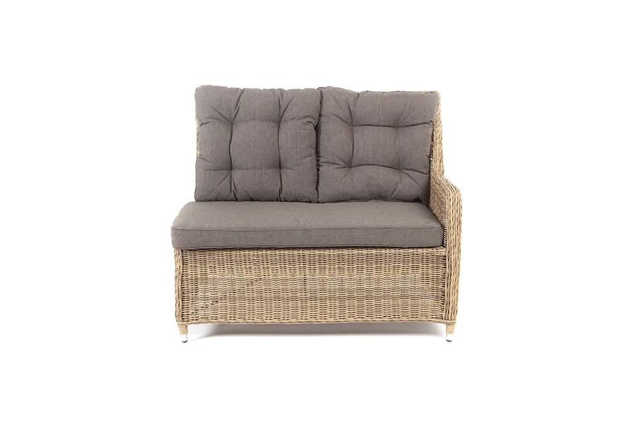 Плетеный левый модуль дивана Бергамо 4sis