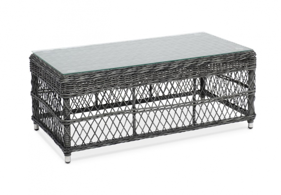 Стол журнальный из искусственного ротанга Гранд Латте графит 4sis