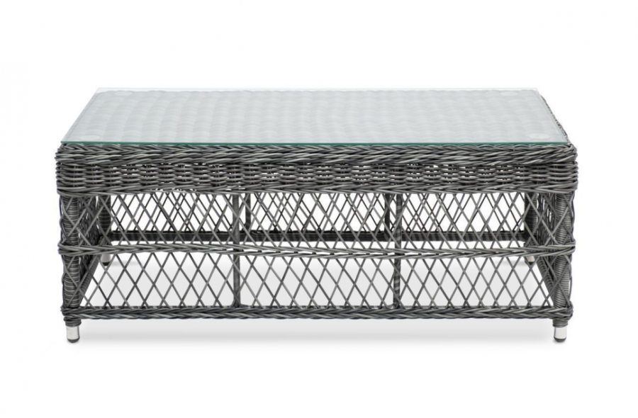 Стол журнальный из искусственного ротанга Гранд Латте графит 4sis