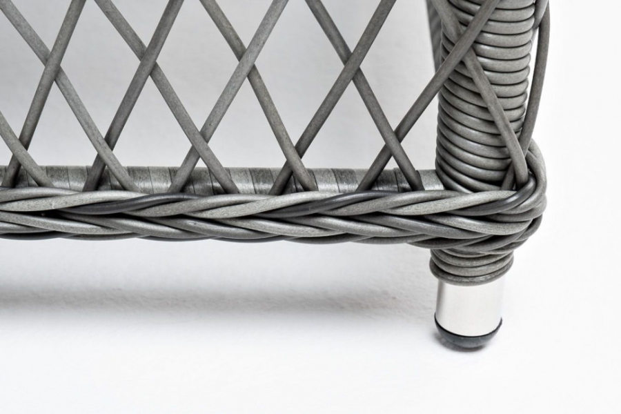 Стол журнальный из искусственного ротанга Гранд Латте графит 4sis