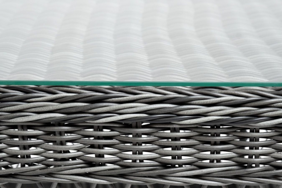 Стол журнальный из искусственного ротанга Гранд Латте графит 4sis