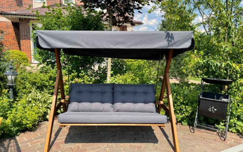 Качели Paris с серыми подушками Royal Family