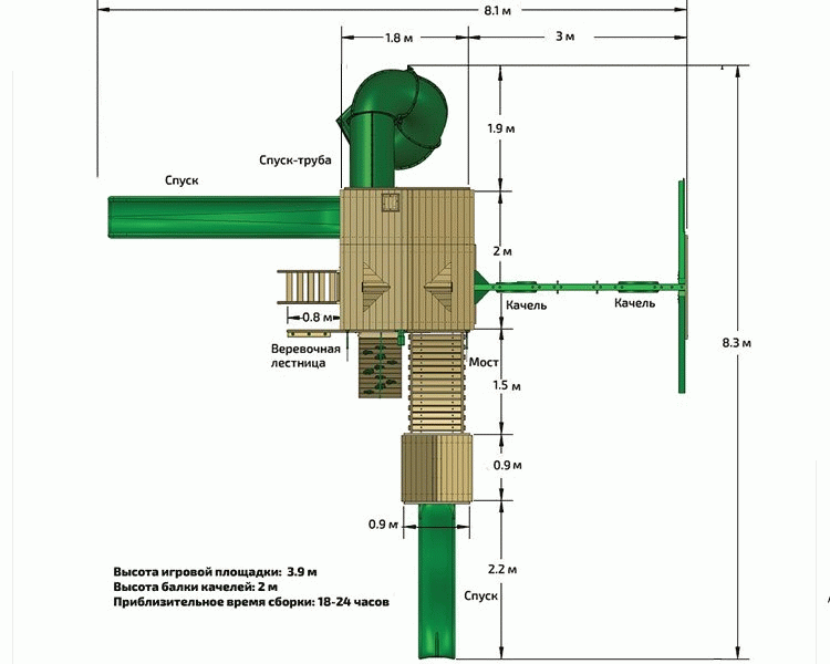 Игровой комплекс Горец 3 Playnation