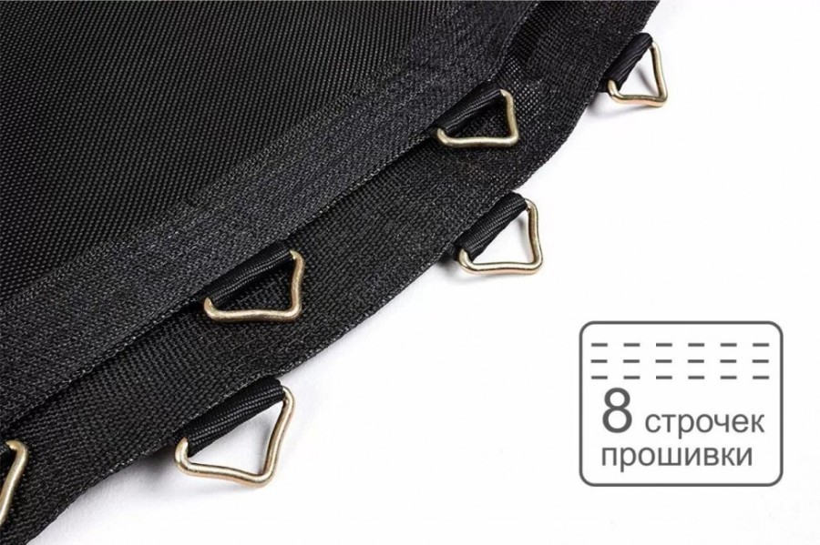 Батут Atlas Sport 374 см - 12ft PRO (усиленные опоры) BLUE