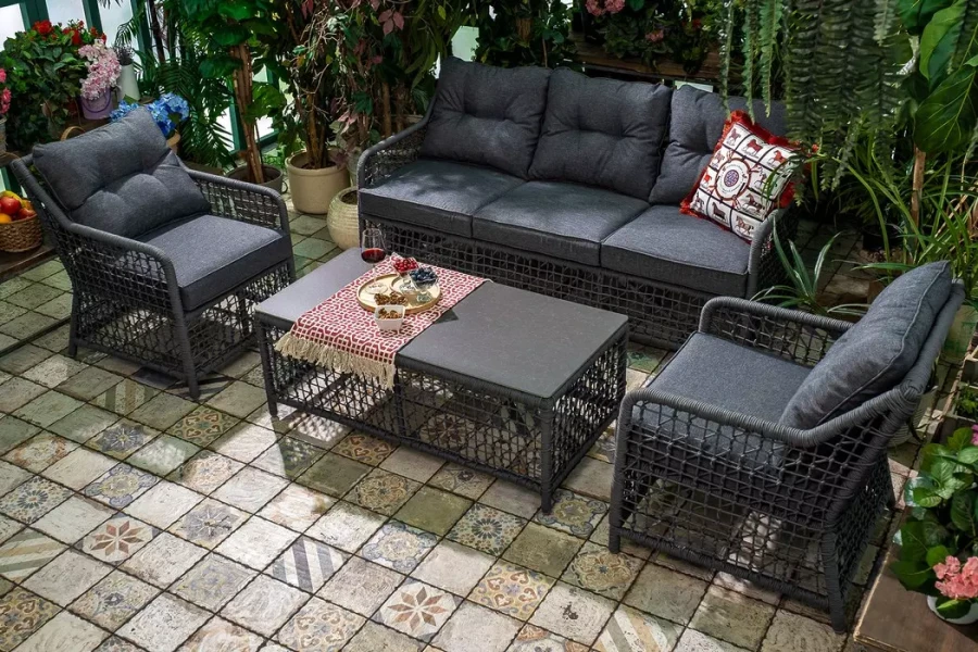 Плетеный кофейный стол LUCCA Joygarden