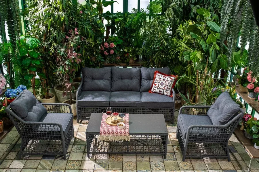 Плетеный кофейный стол LUCCA Joygarden