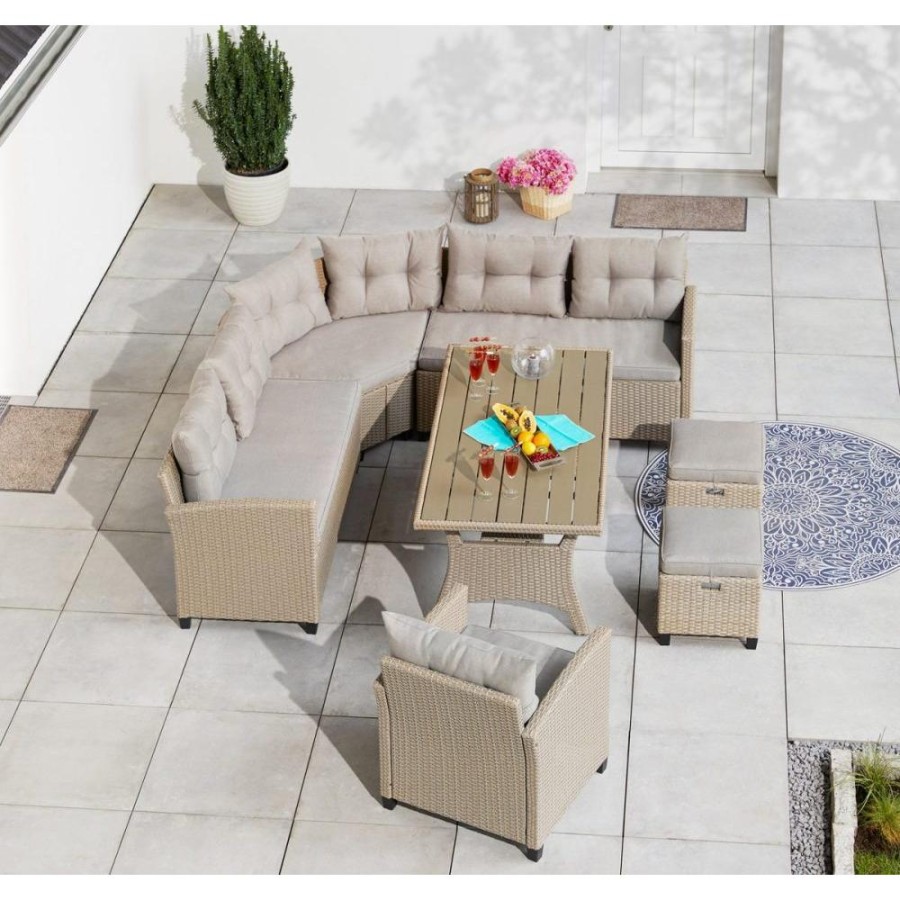 Комплект плетеной мебели AFM-373B Beige Афина