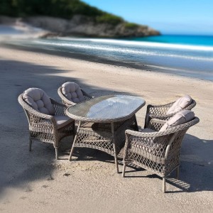 Комплект плетеной мебели T217/LV-217 Beige (4+1) Афина