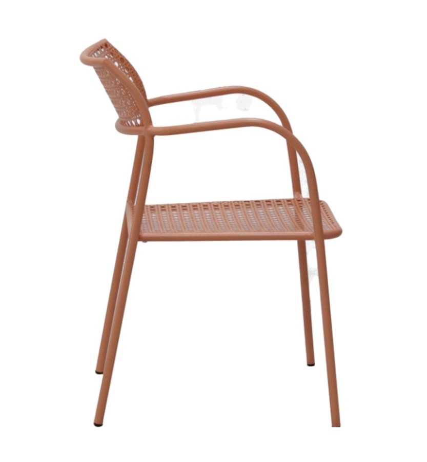 Стул Посейдон, темно-коралловый 4sis