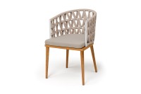  Стул плетеный из роупа Диего, бежевый 4sis