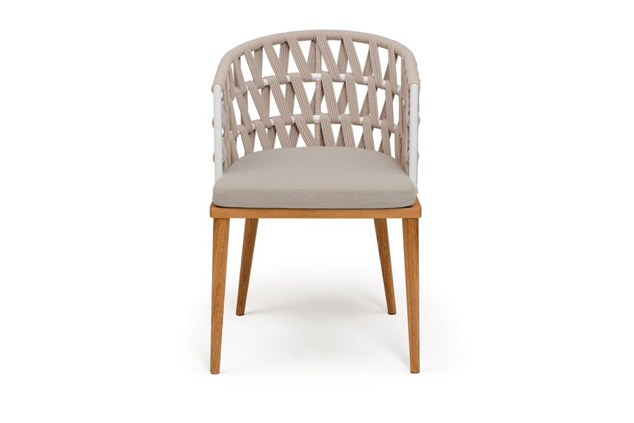  Стул плетеный из роупа Диего, бежевый 4sis