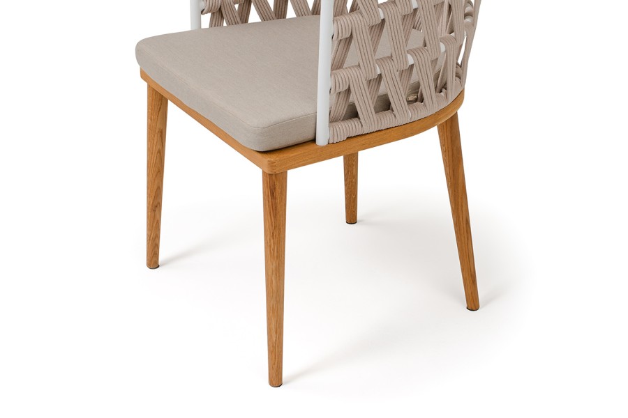  Стул плетеный из роупа Диего, бежевый 4sis