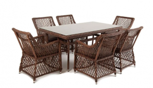 Обеденная группа Латте 160 L Brown 4sis