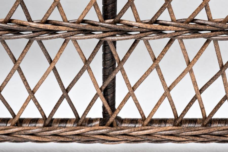 Стол журнальный из искусственного ротанга Гранд Латте коричневый 4sis