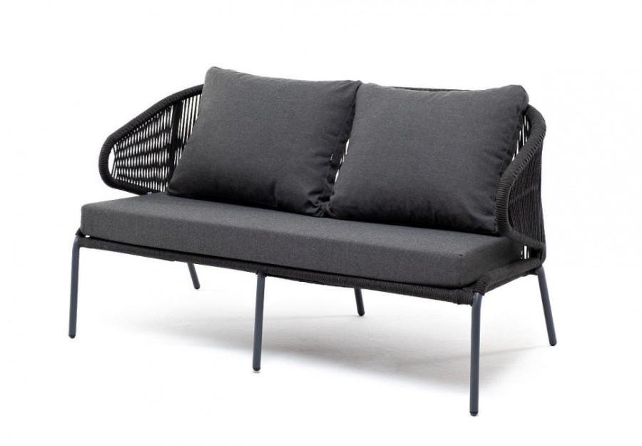 Лаунж-зона 4-местная из роупа Милан темно-серая 4sis